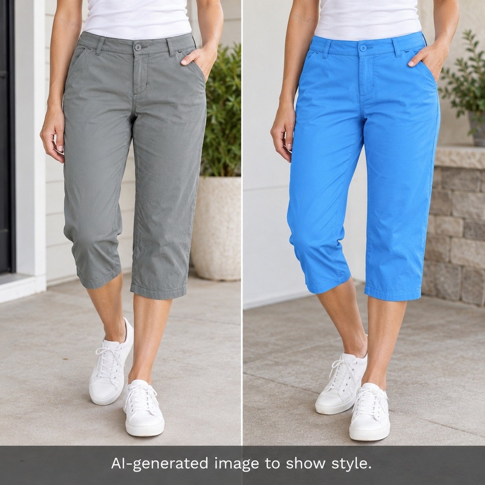Columbia Womens Capri Pants Size 6 Bundle 100% Cotton Hiking Outdoor Crop